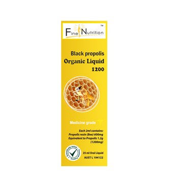 Fine Nutrition Black Propolis Organic Liquid 1200 Image