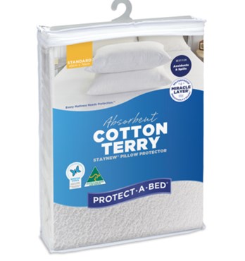 Cotton Terry Pillow Protector Image