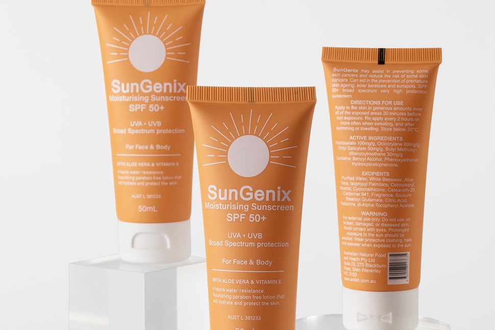 SunGenix Moisturising Sunscreen SPF 50+