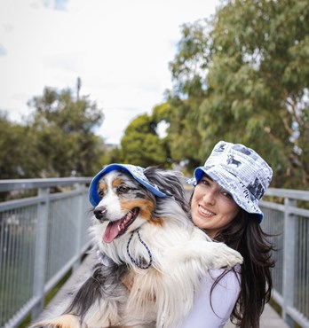 Matching Dog + Owner Bucket hats Image