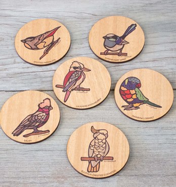Australian Bird Coasters Image