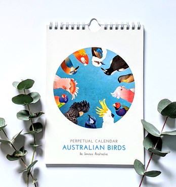 Australian Birds Perpetual Calendar Image