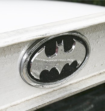 Fan Emblems Batman 3D Car Badge - 1989 Logo (Black and Chrome) Image