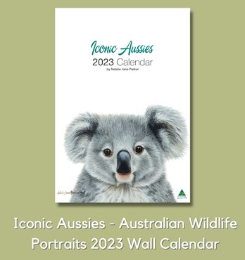 Iconic Aussies - Australian Wildlife Portraits 2023 Wall Calendar Image