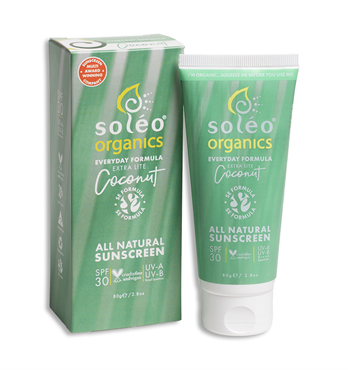 Soleo Organics Everyday Extra-Lite Natural Sunscreen Coconut 80g Image