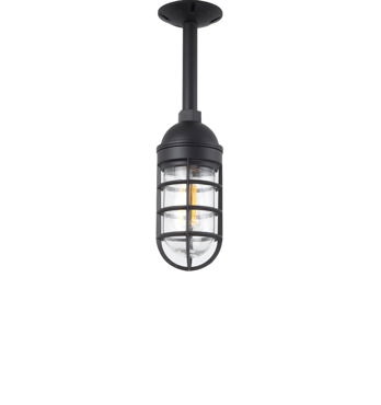 The Atomic Industrial Caged Flush Mount Light Image