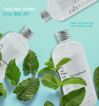 Oh! Care h2 Mouthwash Fluoride-Free Image