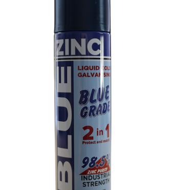 Blue Zinc Aerosol Image