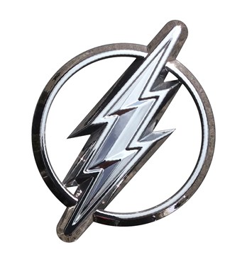 Fan Emblems The Flash Logo 3D Car Badge (Chrome) Image