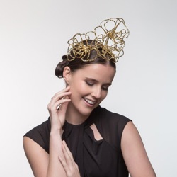 Metallic Roses Headpieces