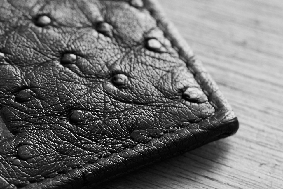Card Holder Ostrich leather 