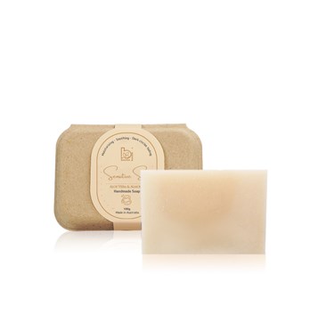 Bonnie House Sensitive Skin Handmade Soap Aloe Vera & Almond 100g Image