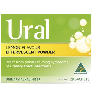 Ural Effervescent Powder Sachets Lemon 28’s Image