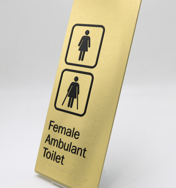 Braille Tactile Signs for Public Bathrooms, Change Rooms & Accessible Spaces Image
