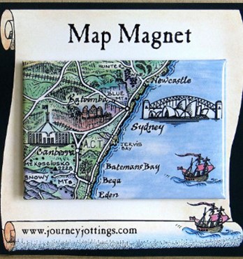 Fridge Map Magnets Image