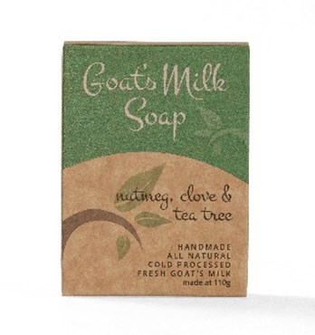 Goat's Milk Soap- Nutmeg, Clove & Tea Tree Image
