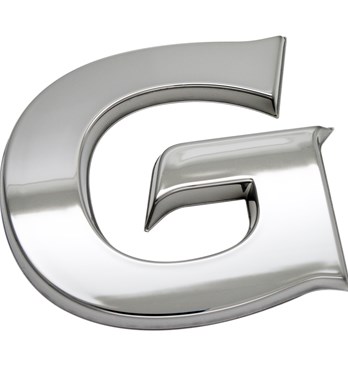 Fan Emblems Geelong G 3D Chrome AFL Supporter Badge Image