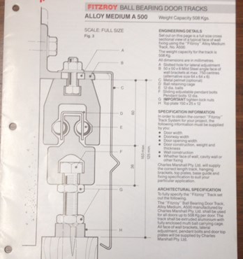 Fitzroy Sliding Door Tracks Image