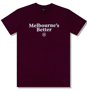 Melbourne's Better T-Shirt - Maroon Image