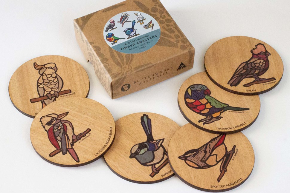 Australian Bird Coasters