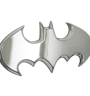 Fan Emblems Batman 3D Car Badge - 1989 Batwing Logo (Chrome) Image