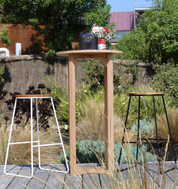 Black Industrial Bar Stool (Rent) Image