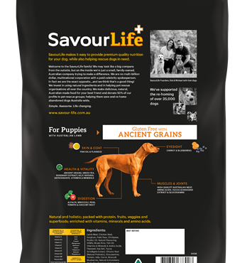 SavourLife Ancient Grain For Puppies (with Lamb) 3kg Image