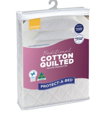 Cotton Quilted Pillow Protector  Image