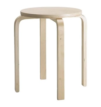 Birch Plywood Stool (Rent) Image