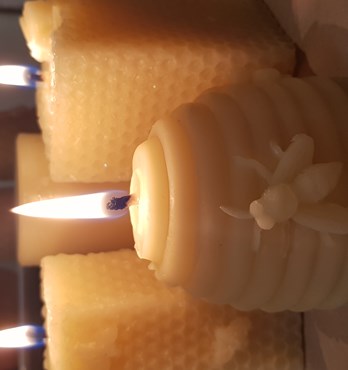 Hand Made Beeswax Candles Image