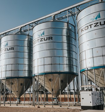 Grain and bulk storage silos - elevated Image