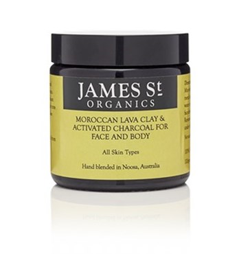 Moroccan Lava Clay & Activated Charcoal For Face & Body Image