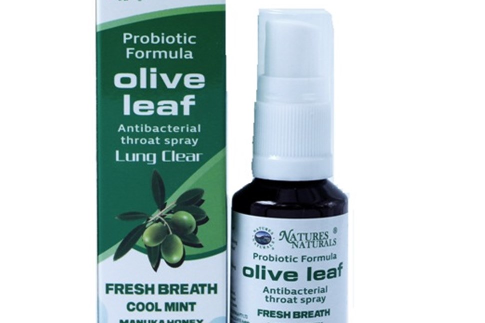 Natures Naturals Olive Leaf  Probiotic  lung clear Throat Spray 