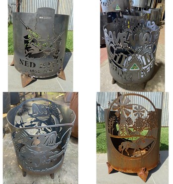 Metal Fire Buckets Image