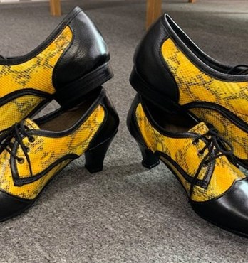 Hand made leather shoes Image