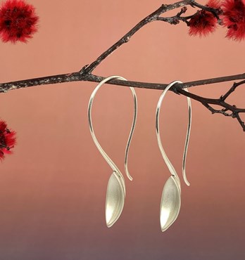 Silver earrings, jewellery Image