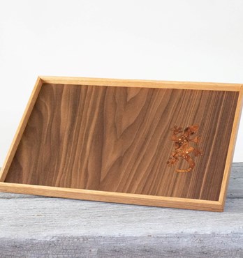 Marquetry Gecko Tray Image