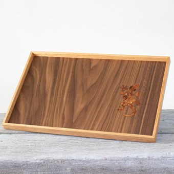 Marquetry Gecko Tray