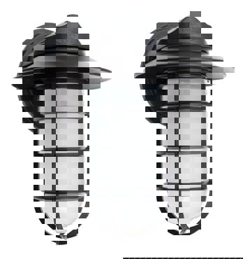 Static Flared Caged Wall Light Image