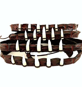 Crocodile Hatband With Croc Teeth Image