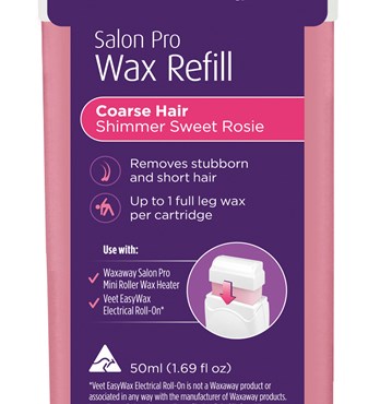 Waxaway Salon Pro Shimmer Sweet Rosie Wax Cartridge Refill 50ml Image
