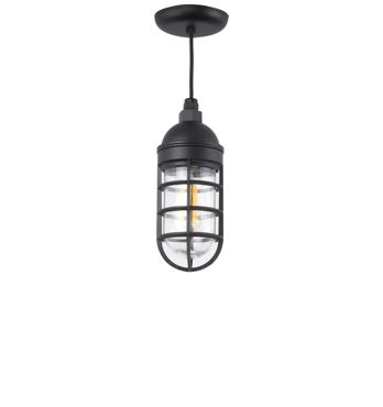 The Atomic Industrial Caged Cord Pendant Image
