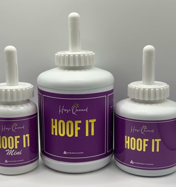 Horse Queened Hoof It- For hooves that deserve better than old-school goo. Image