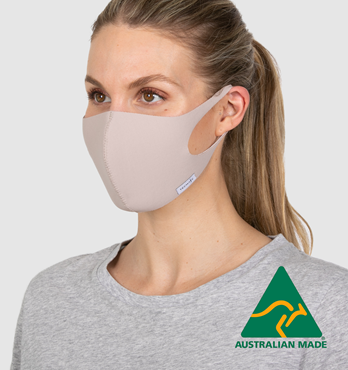 Taupe Reusable Face Masks Image