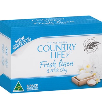 Country Life soap - Fresh Linen and White Clay Image