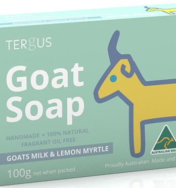 Tergus Goat Soap----Original Goats milk & Lemon Myrtle  Image
