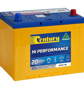Century Hi Performance 4x4 NS70L MF Battery Image