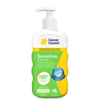 Cancer Council Sensitive Sunscreen SPF50+ Image