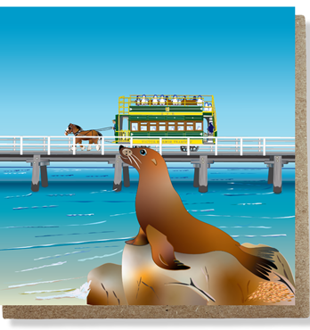 Penguin Day Trippers Greeting Card Image