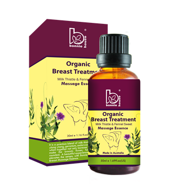 Bonnie House Organic Breast Treatment Milk Thistle & Fennel Sweet Massage Essence 30ml _ Certified Organic ACO Image